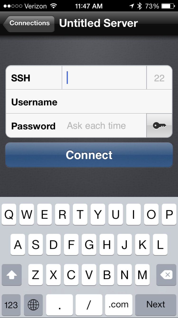 Screenshot of Prompt iOS App